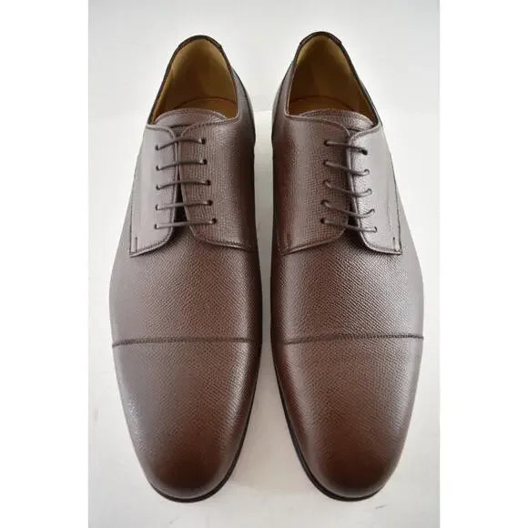 Christian Louboutin Surcity Flat Brown Leather Dress Oxford 